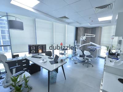 Clinic for rent in Golden Tower 1 Mall, New Administrative Capital, with an open view