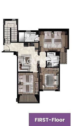 Apartment For sale  120 m with  120 m Private Roof in Hurghada, Near Senzo Mall and sahl hashesh La Quinta Suites Front