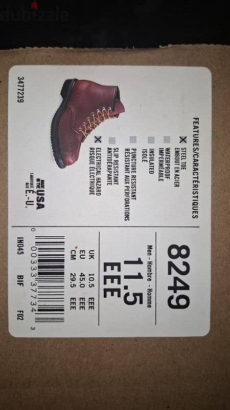 Red wing Safety shoes 1