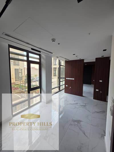 For Rent 60 sqm Finished Commercial Office in District 5 Compound New Cairo near the American University in Cairo (AUC)