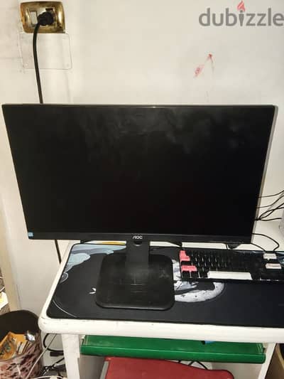 شاشه aoc 60 hz فريم ليث بسماعه