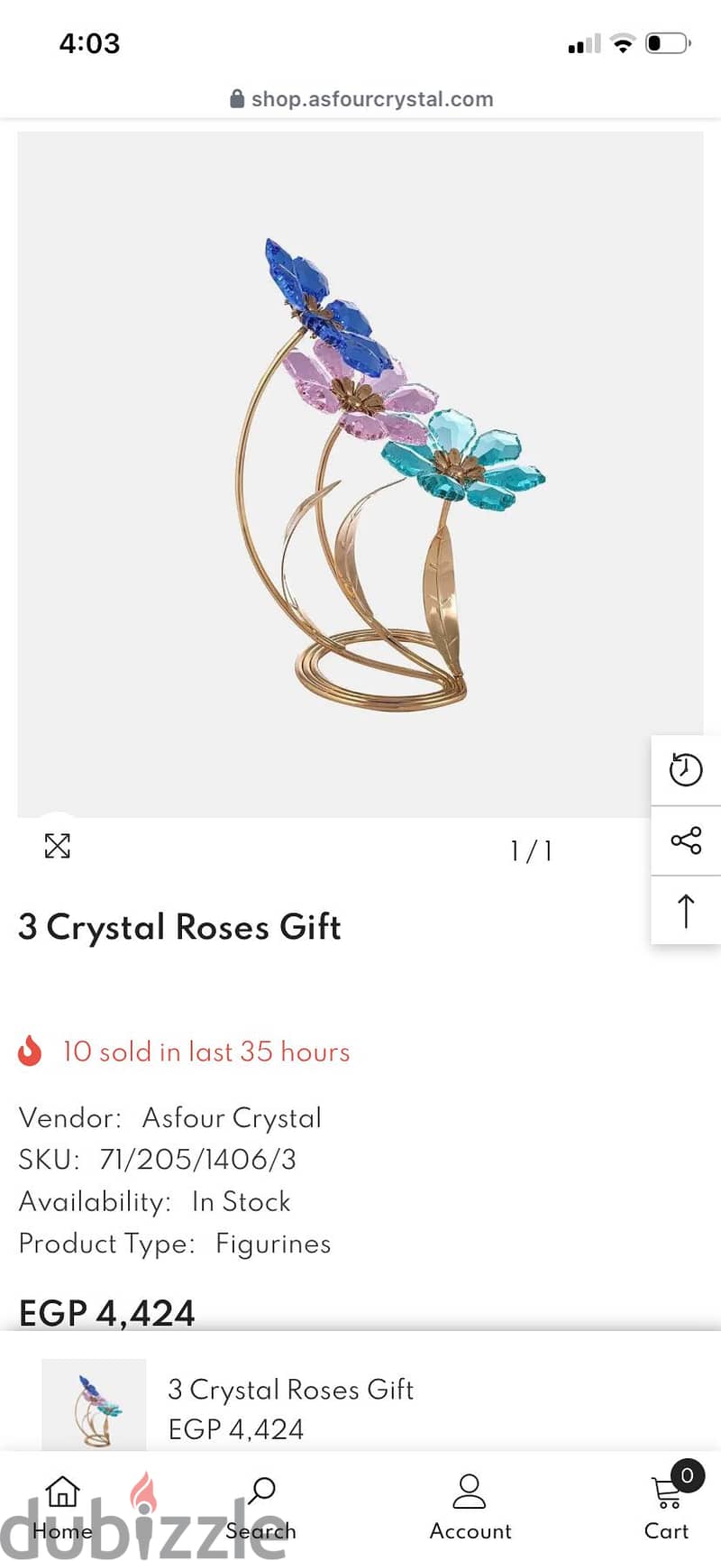Sell crystal roses 3