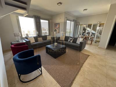 بنتهاوس مفروش 4غرف ايجار كمبوند فيلدج جيت بالم هيلزpenthouse rent village gate