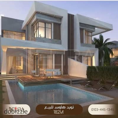 توين هاوس للبيع 182 + 102 جاردن م بالم هيلز العلمين