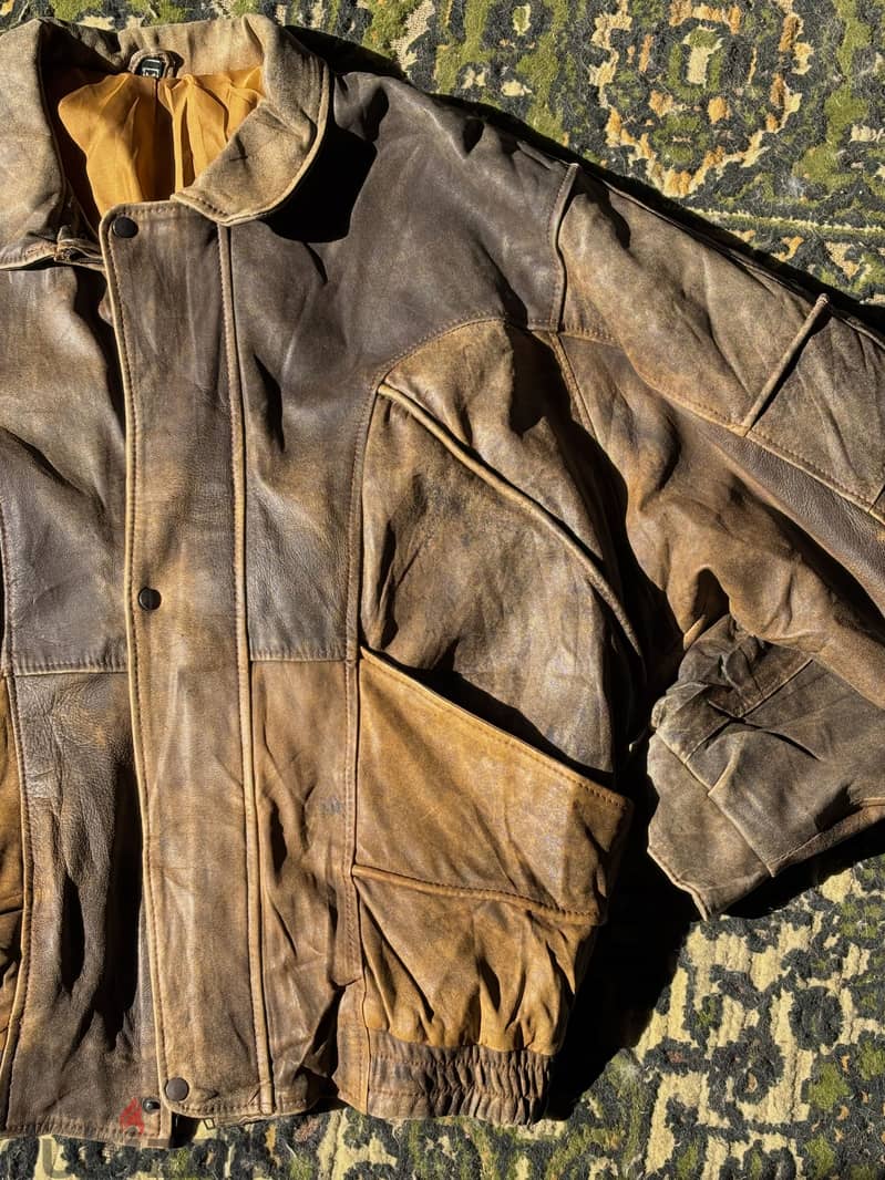 Vintage leather jacket 1