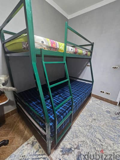 سرير دبل ،حديد