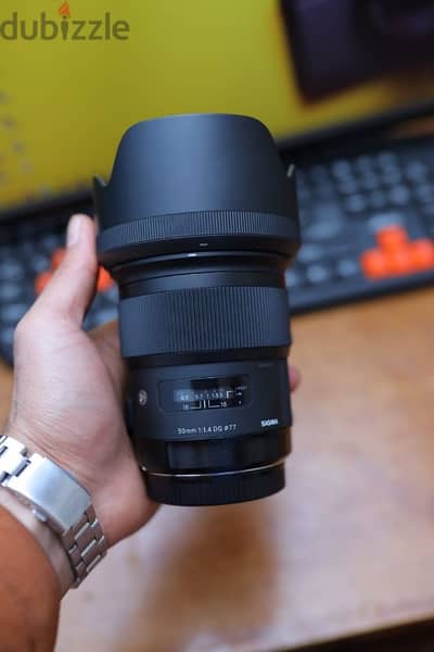 عدسه 50mm سيجما ارت نيكون 1.4 كسر زيرو