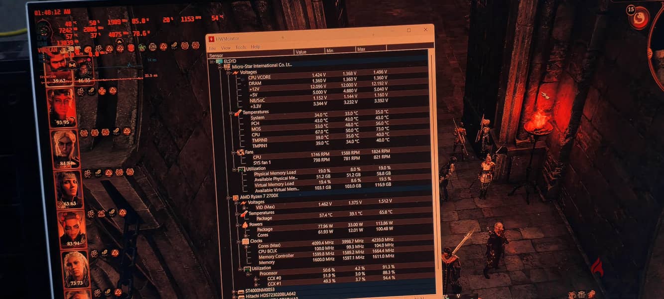 CPU Ryzen 7 2700X 8 cores 3