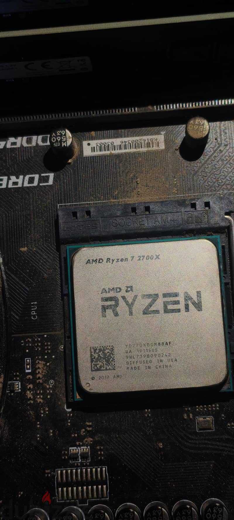 CPU Ryzen 7 2700X 8 cores 10