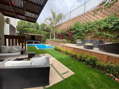 Furnished villa for rent in Allegria Sodic, featuring a swimming pool, home cinema, and jacuzzi.