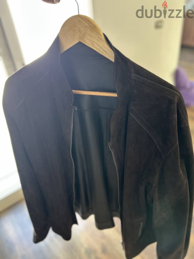 Lether casual jacket xl double face 3