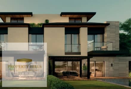 Resale townhouse villa for sale fully finished with Spanish finishes 240 m direct view of the landscape in Stone Park