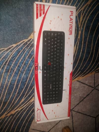 لوحة مفاتيح PLATINUM PL-350 USB جديدة في العلبة - Multi-Media Keyboard