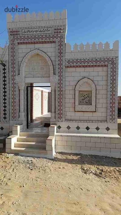 Grave for sale with an area of 40 square meters in the cemeteries of 6 October City on Al-Fayoum Road