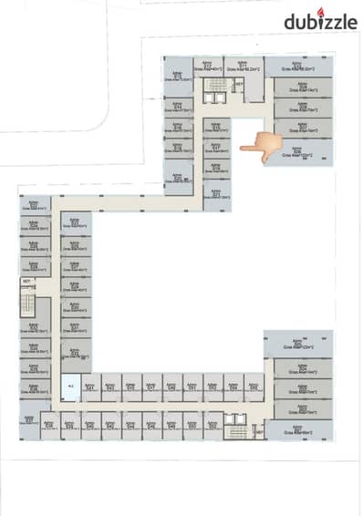 مكتب اداري للبيع 36م في كفالي هاب CAVALI HUB التجمع الخامس New cairo  جنب النائب العام و مدينة الرحاب