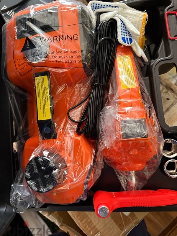 electric car jack lifter change replace repair tyres with 1