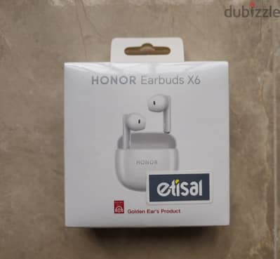 Honor earbuds X6 جديدة متبرشة بضمان الوكيل