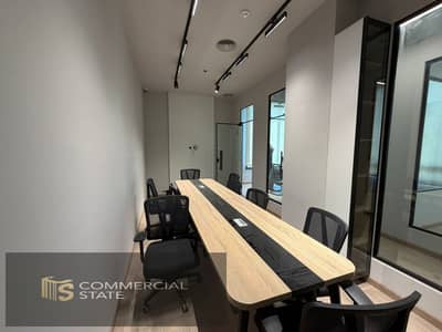 Finished Office at District 5 192m for Rent -New Cairo