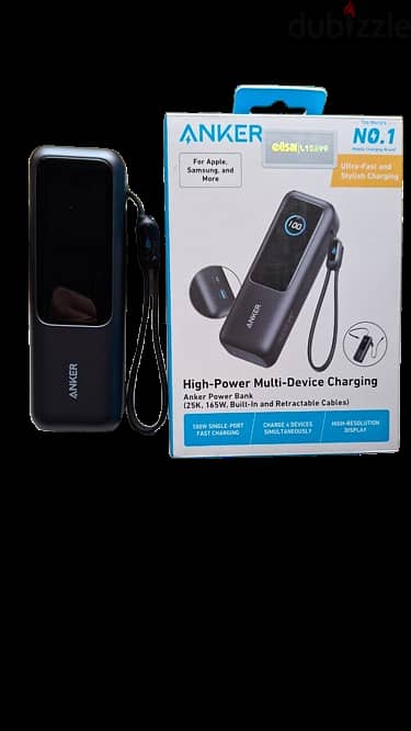 باور بانك Anker 25000mAh 165W أصلي بحالة ممتازة