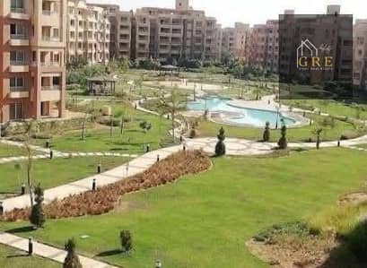 Luxurious duplex for sale 305m in Garden Hills Compound, corner on wide garden, 4 rooms, private roof, immediate delivery, prime location behind Mall of Arabia and close to the main roads