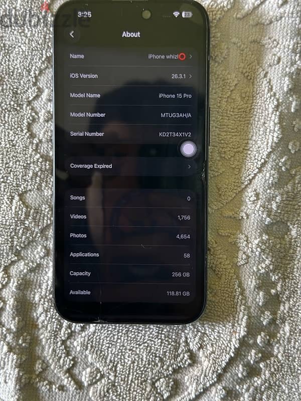 iPhone 15 pro 256 5