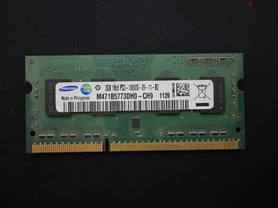 Samsung Laptop RAM 2GB DDR3