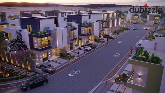 Villa for sale in New Zayed in a prime location, five minutes from the Dahshur Link, with a down payment of only 550 thousand, and installments extending up to 10 years.