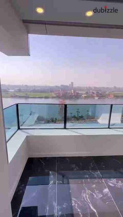 An apartment room for sale, finished and furnished on the Nile under the management of Intercontinental Hotels