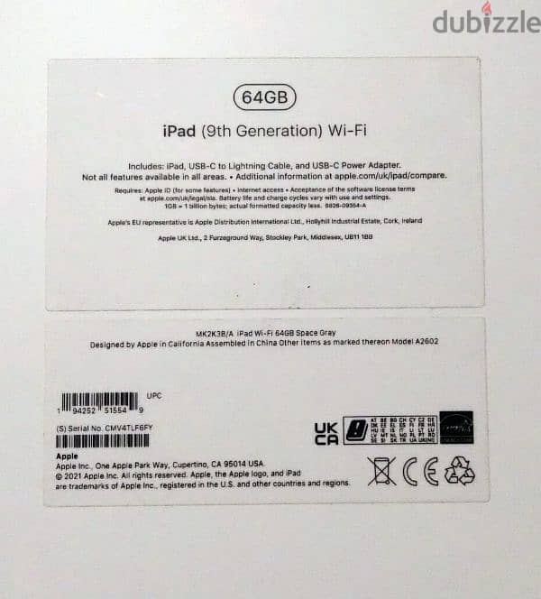 Apple Ipad 9th Gen 2