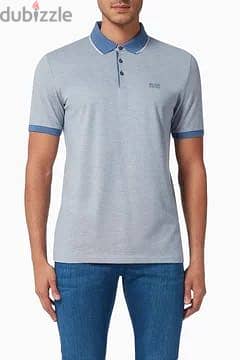 Hugo Boss COTTON-PIQUE POLO SHIRT WITH LOGO Size L