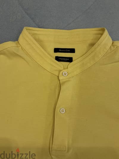 Massimo Dutti Men's Collar Short Polo Size XL