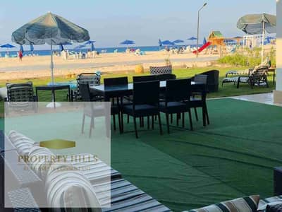 شاليه 185متر بروف150متر علي البحر في لافيستا كاسكادا سيدي عبدالرحمن الساحل