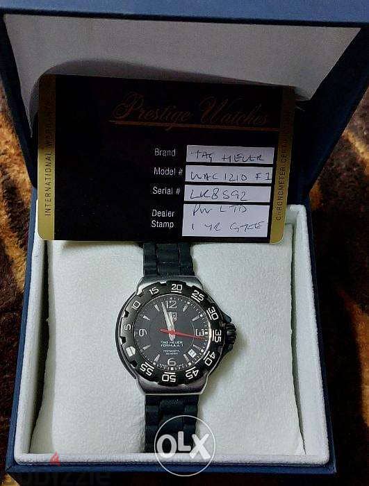 Tag heuer unisex watch new with box and international warranty. 1