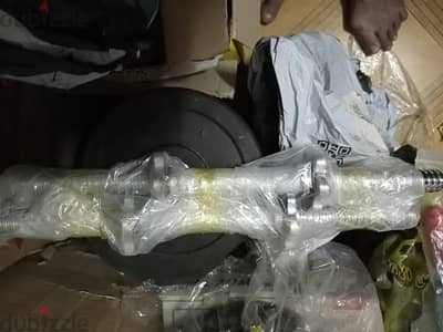 بار طويل و2 بار فصير وارد الامارات مع اثقال التدريب متنوعة