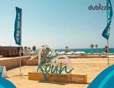 Fully finished 2-bedroom chalet with ready to move, for sale in Ras El Hekma, directly on the sea, next to Mountain View.
