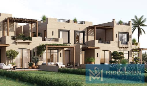 توين هاوس 175متر لوكيشن مميز فيو لاجون اقل سعر فى السوق سعاده الساحل الشمالى saada north coast