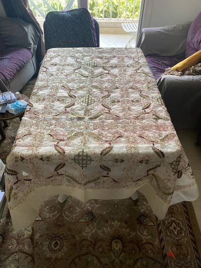 مفرش سفره تطريز سوري
