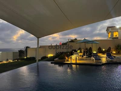 VIP Palace for rent with a private beach and pool Villa for rent in Marassi, Sidi Abdel Rahman  North Coast  Fully furnished First Raw direct to Beach
