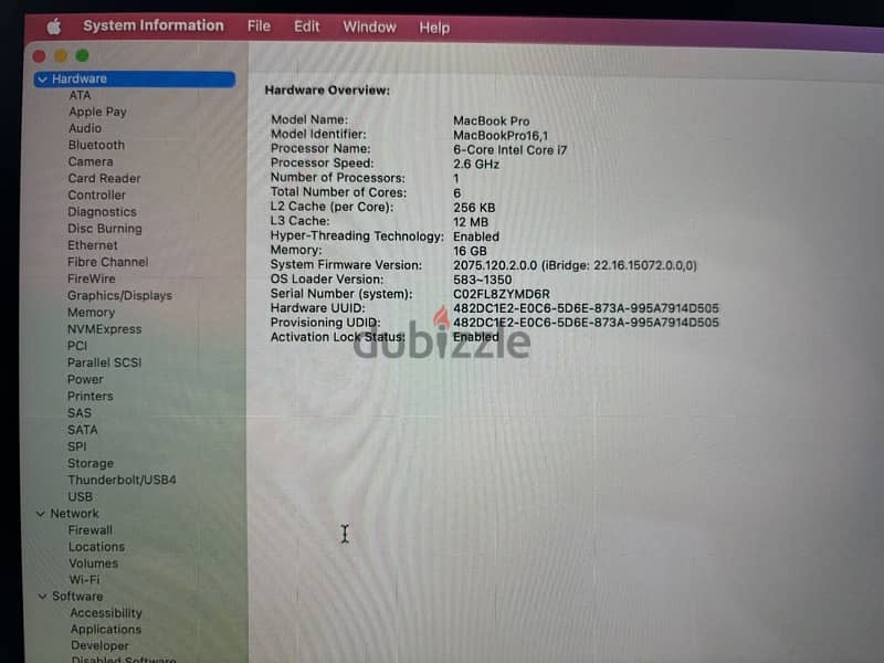 Apple MacBook Pro 16-inch (2019) – Core i7 7
