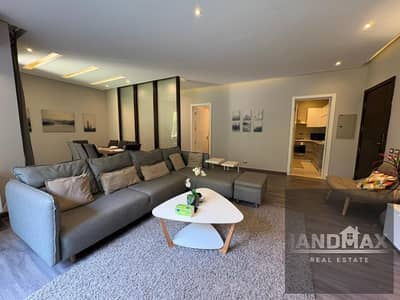 HOTEL 2 BEDROOM Apartment FOR RENT With Private Graden IN Village Gate Palm Hills NEW CAIRO 5 MINS FROM AUC - LUXURY LIVING MODERN FURNITURE