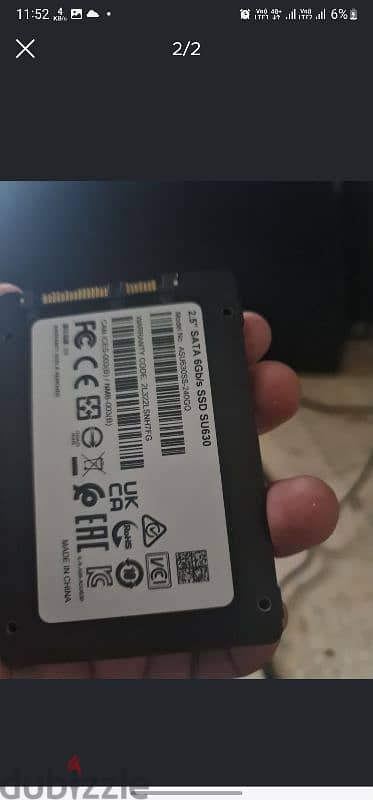 Adata ssd sata 250 GB 2