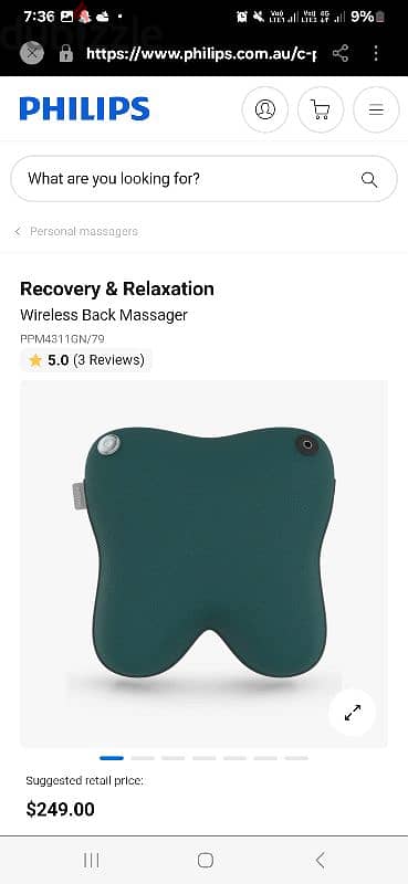 mini cordless back massager