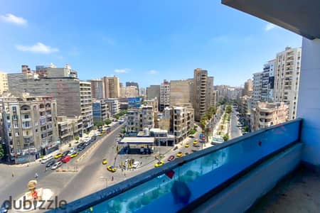 دوبلكس للبيع 240 م الابراهيمية (ش ابو قير مباشرة)