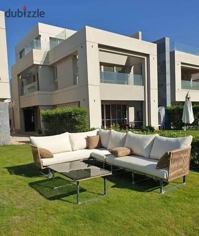 Fully finished twin house for sale, directly on the lagoon, in a prime location at La Vista, Ras El Hekma, North Coast.