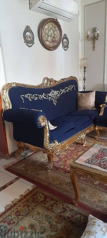 صالون كحلى كلاسيك ذهب فينو