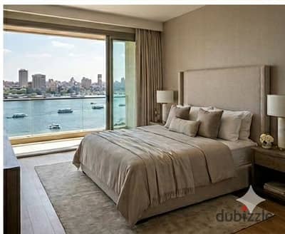 A hotel room for a furnished and finished apartment on the Nile under the management of Intercontinental Hotels