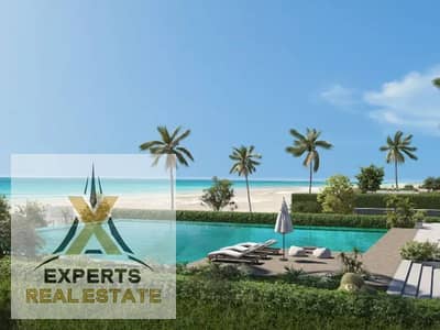 Villa for sale in North Coast Ras Al Hikma VIP Mountain View beachfront one of 22 villas only private pool and private beach villa for sale VIP stand alone finished