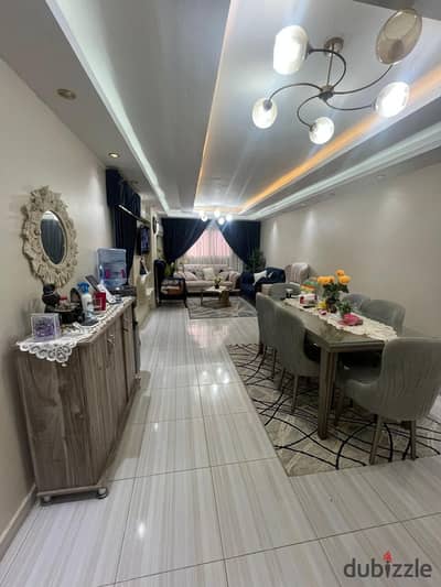 Apartment for sale, area of ​​160 square meters, ultra superlux finishing, a step from the main Mithaq Road in Zahraa, Nasr City, Al-Ahaly Buildings