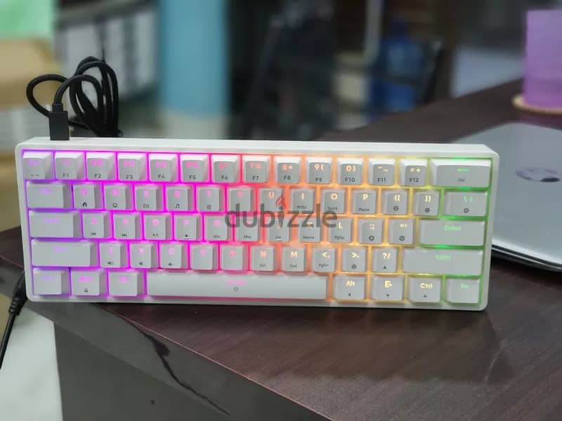 AK61 Mechanical Keyboard (White) 6