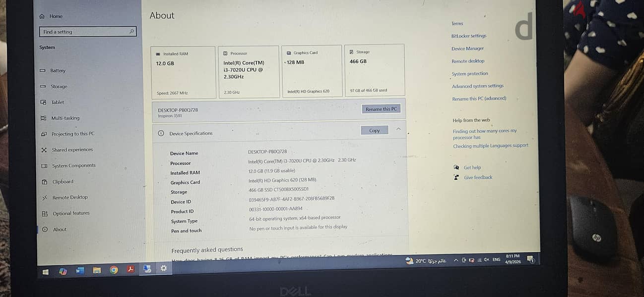 dell inspiron 3581 4